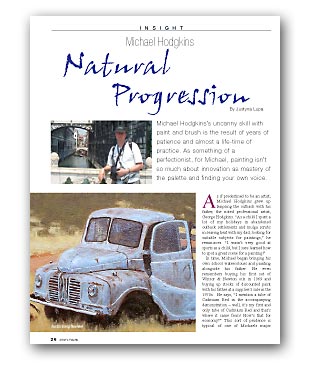 Artists Palette Magazine 33 - Michael Hodgkins, Insight - Natural Progressions