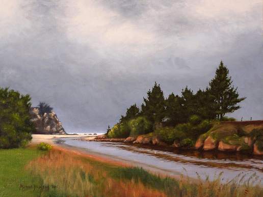Brighton - New Zealand Landscape Oil Painting by Michael Hodgkins