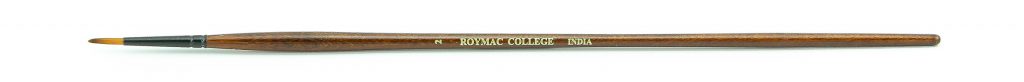 Roymac "College" Size 2 long handled Taklon bristle Round artists' Acrylic painting brush